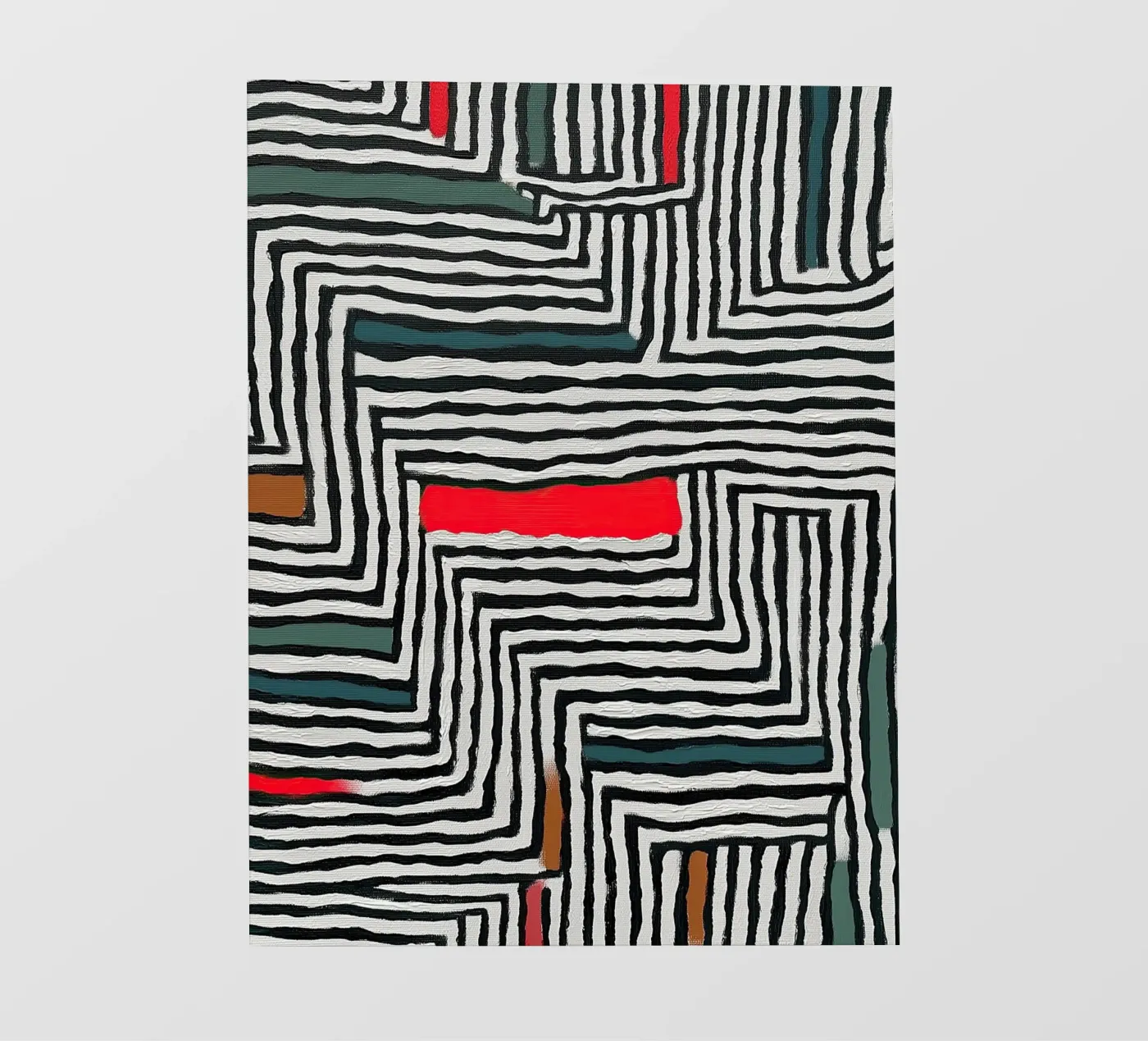 Circle & Leaf Pattern Fototapete von Sienna Atelier