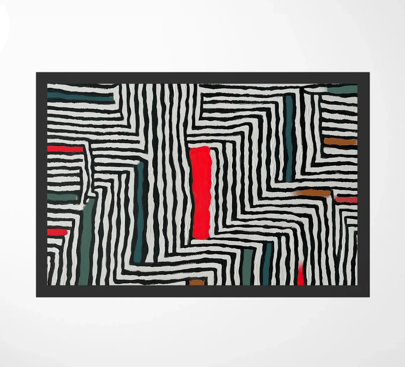 Circle & Leaf Pattern paillasson de Sienna Atelier