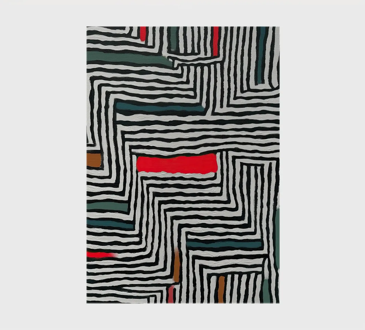 Circle & Leaf Pattern notebook by Sienna Atelier