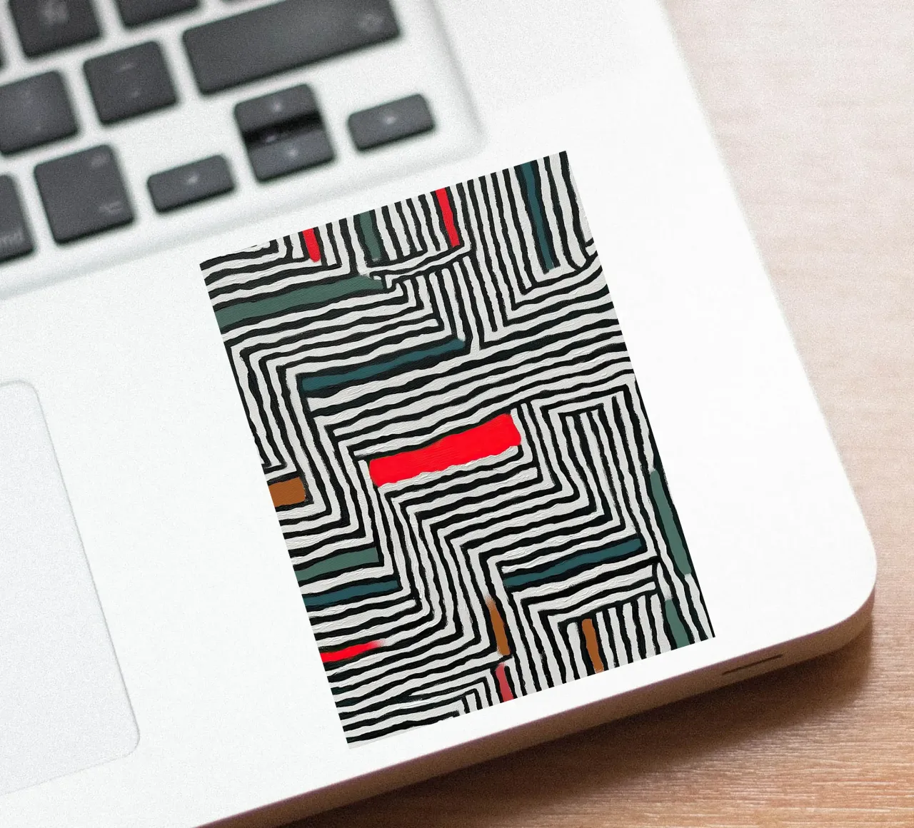 Circle & Leaf Pattern adesivo da Sienna Atelier