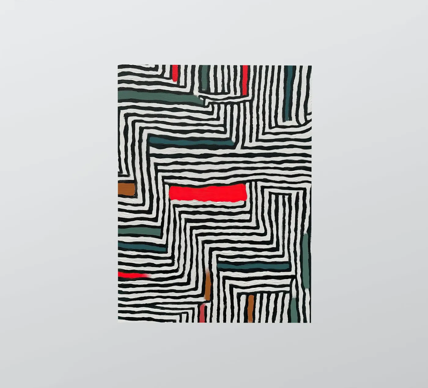 Circle & Leaf Pattern Sticker von Sienna Atelier