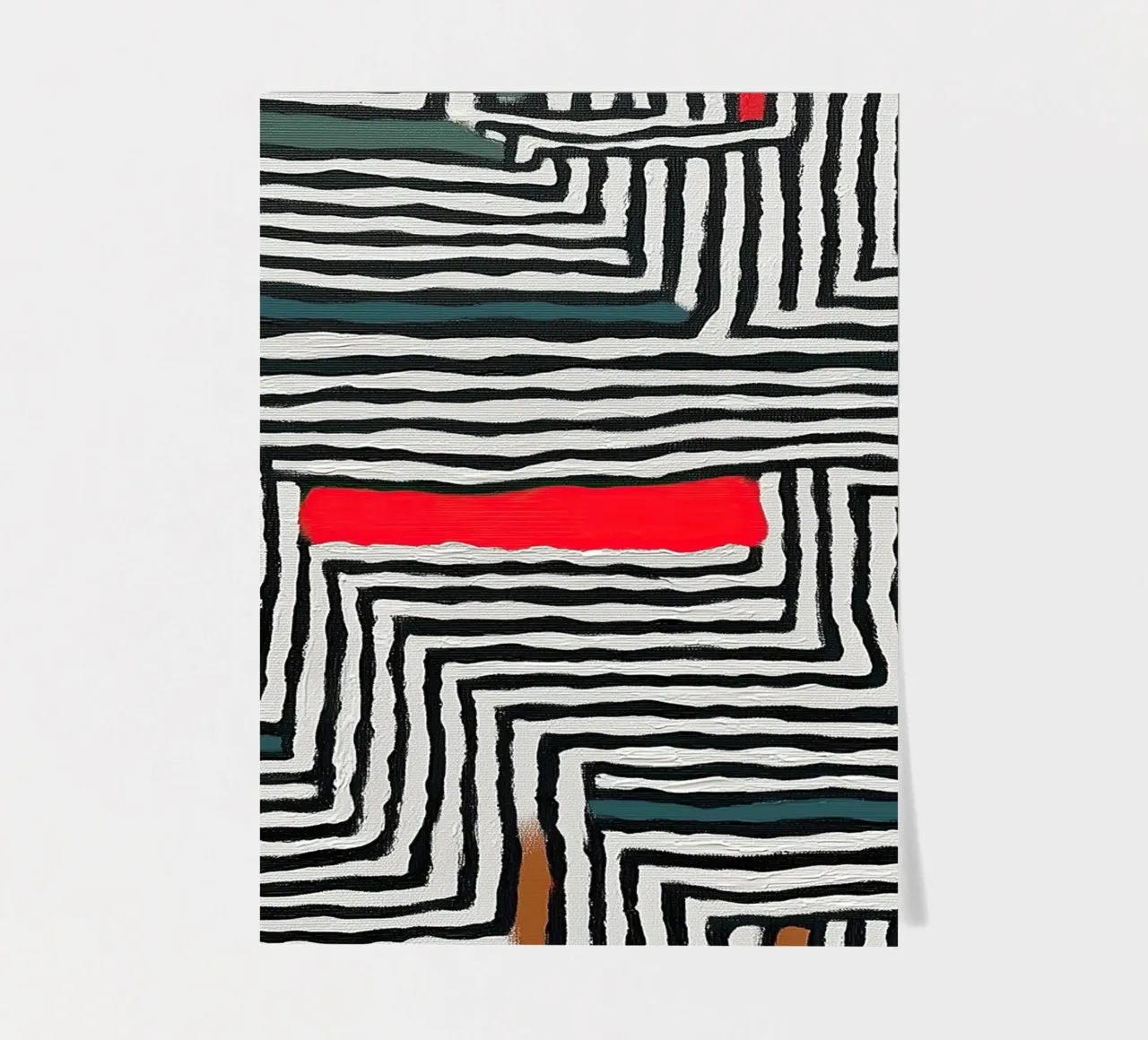 Motif de cercle et de feuille planche autocollant de Sienna Atelier