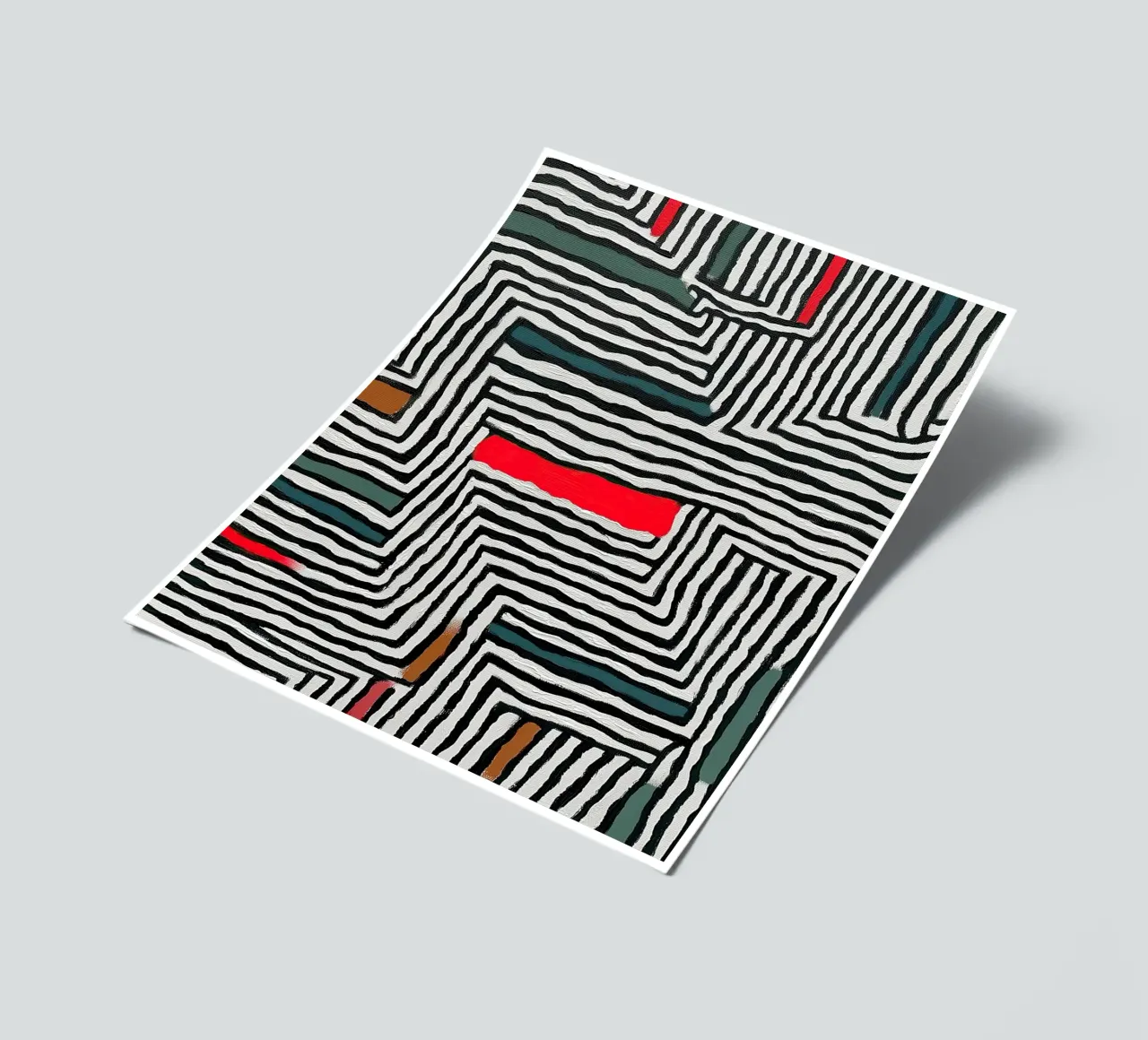 Circle & Leaf Pattern sticker sheet by Sienna Atelier