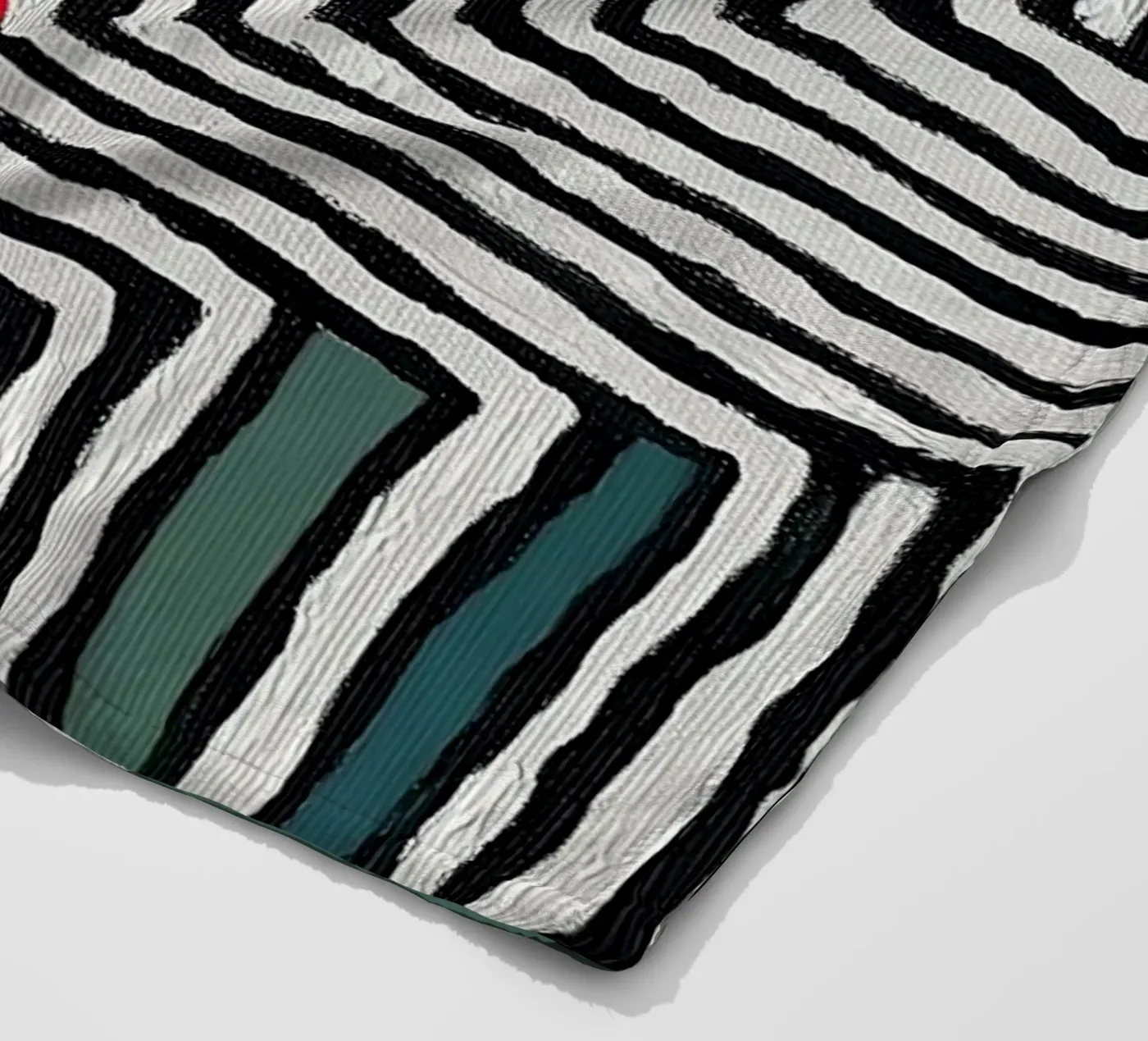 Circle & Leaf Pattern fleece blanket by Sienna Atelier