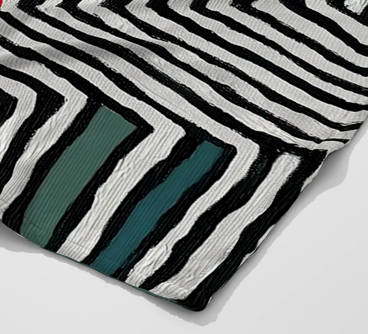 Circle & Leaf Pattern Fleecedecke von Sienna Atelier