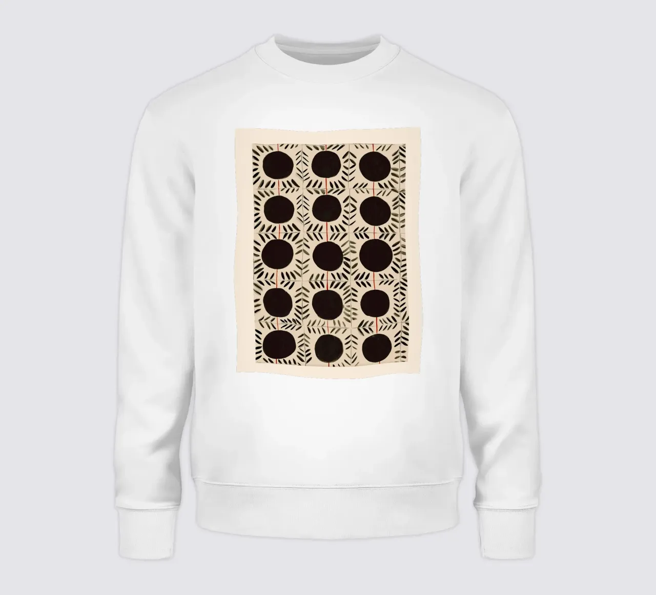 Motivo a cerchi e foglie felpa da Sienna Atelier