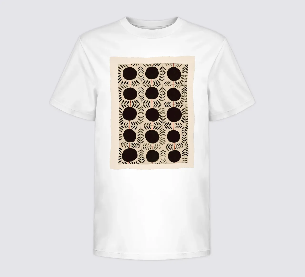 Circle & Leaf Pattern t-shirt bambini da Sienna Atelier