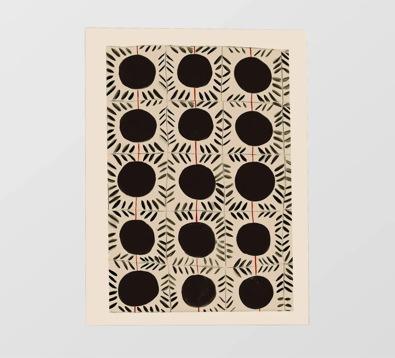 Circle & Leaf Pattern pellicola backlit da Sienna Atelier