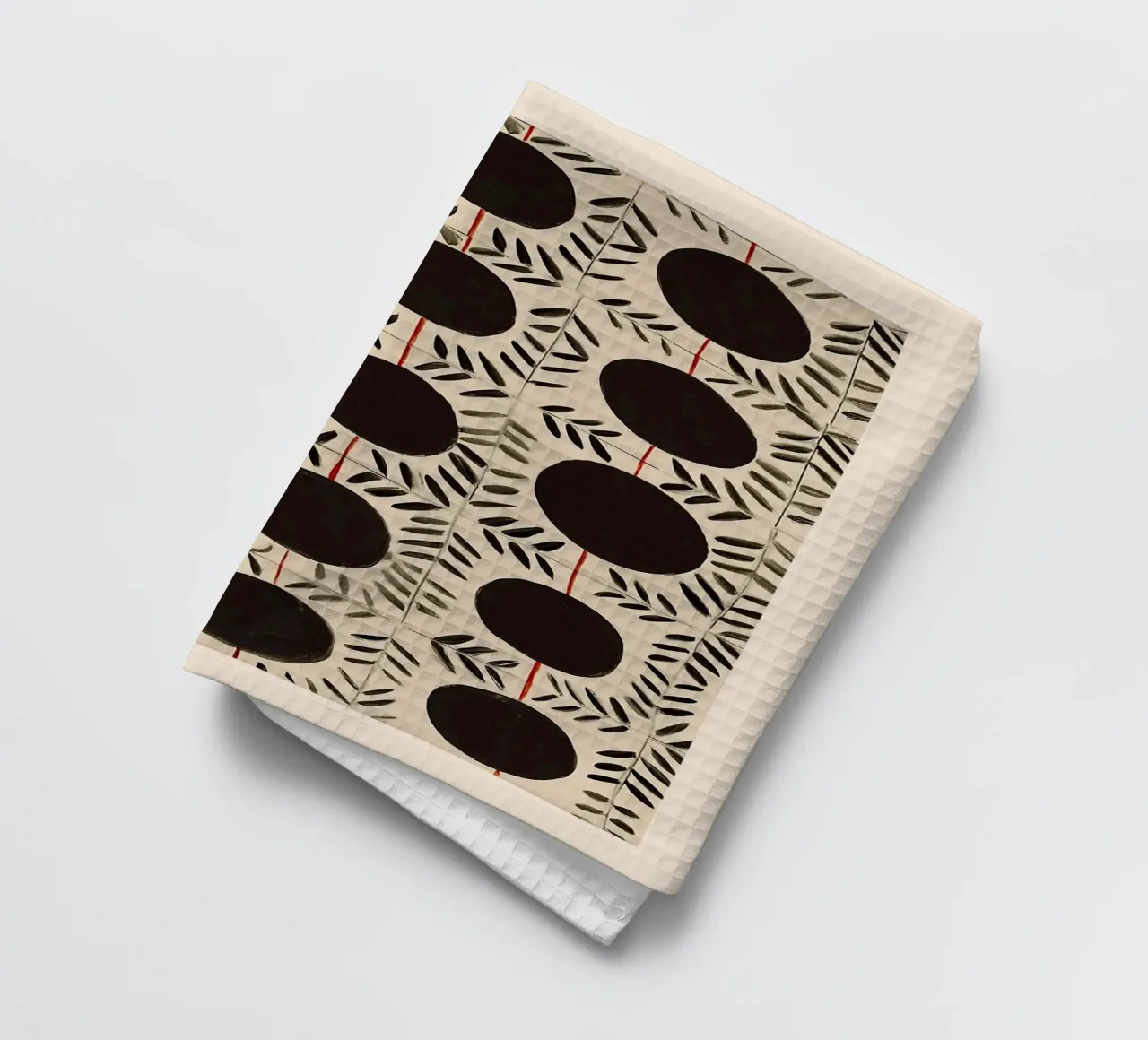 Circle & Leaf Pattern torchon de Sienna Atelier