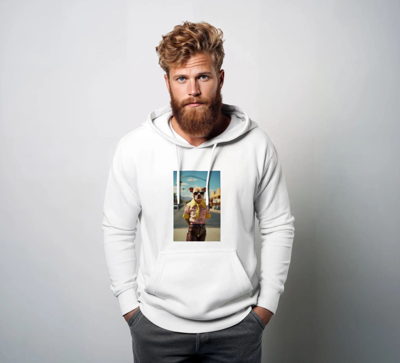 Kyle felpa con cappuccio da Affiches Chien Originales – Dogland