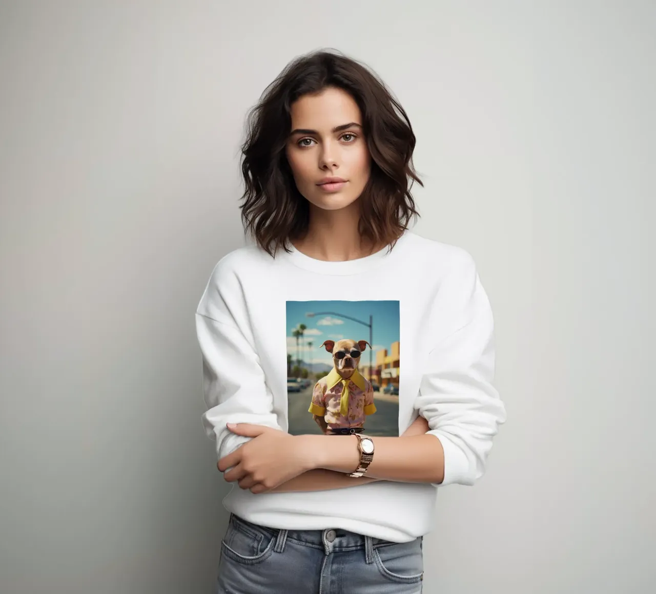 Kyle Sweatshirt von Affiches Chien Originales – Dogland