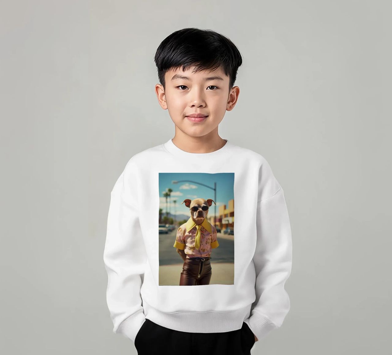 Kyle felpa bambino da Affiches Chien Originales – Dogland
