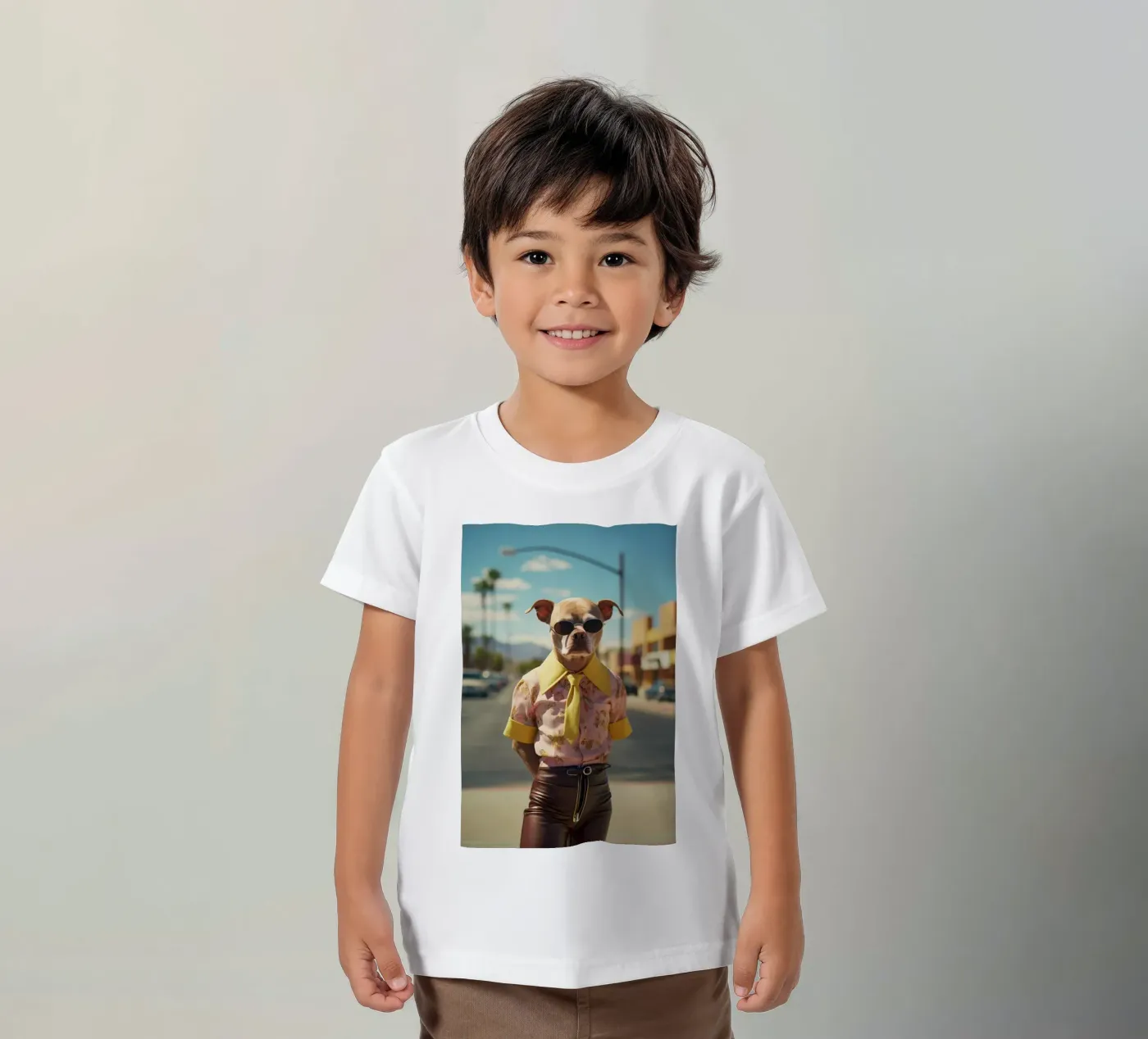 Kyle t-shirt bambini da Affiches Chien Originales – Dogland