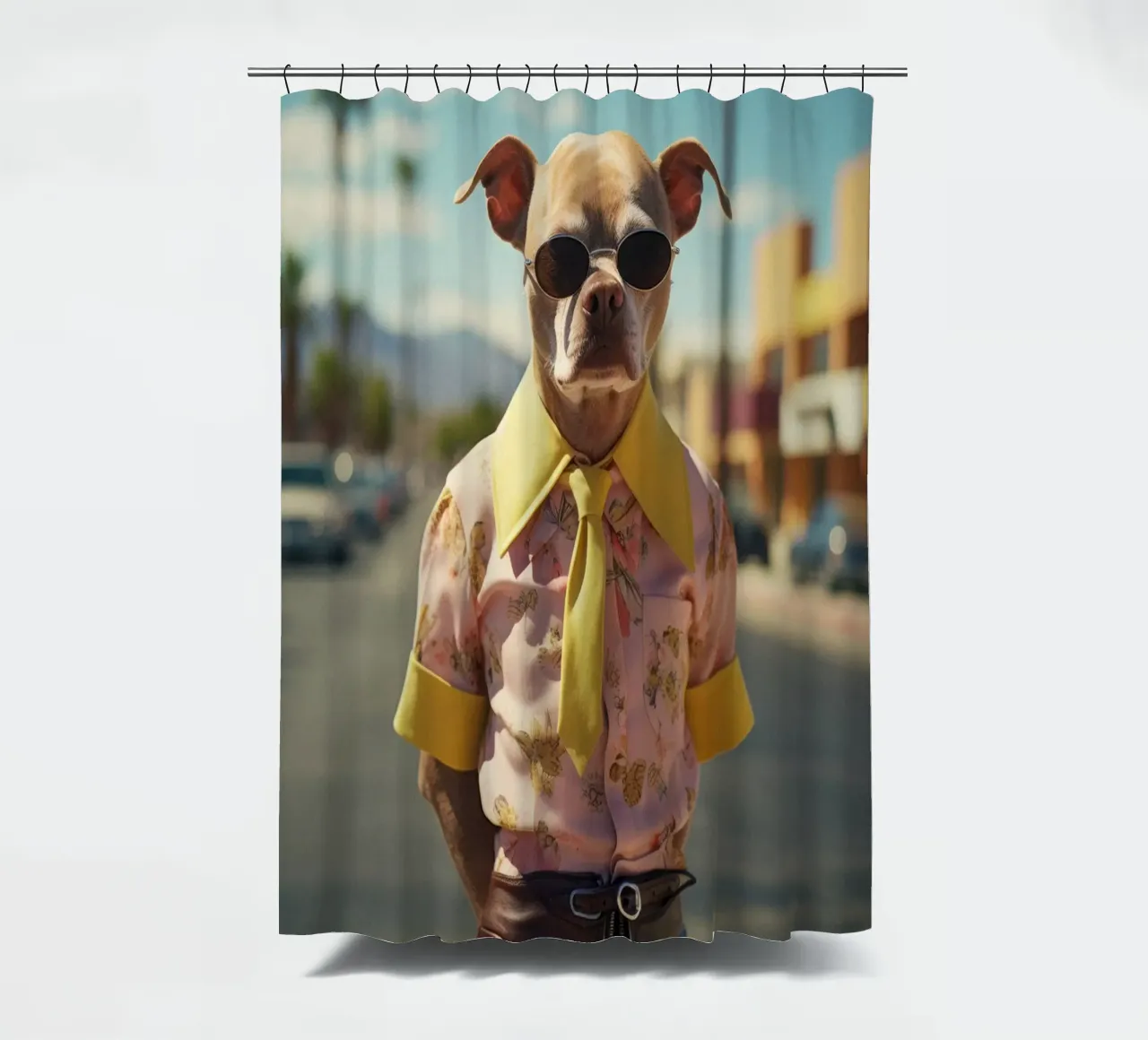 Kyle Duschvorhang von Affiches Chien Originales – Dogland