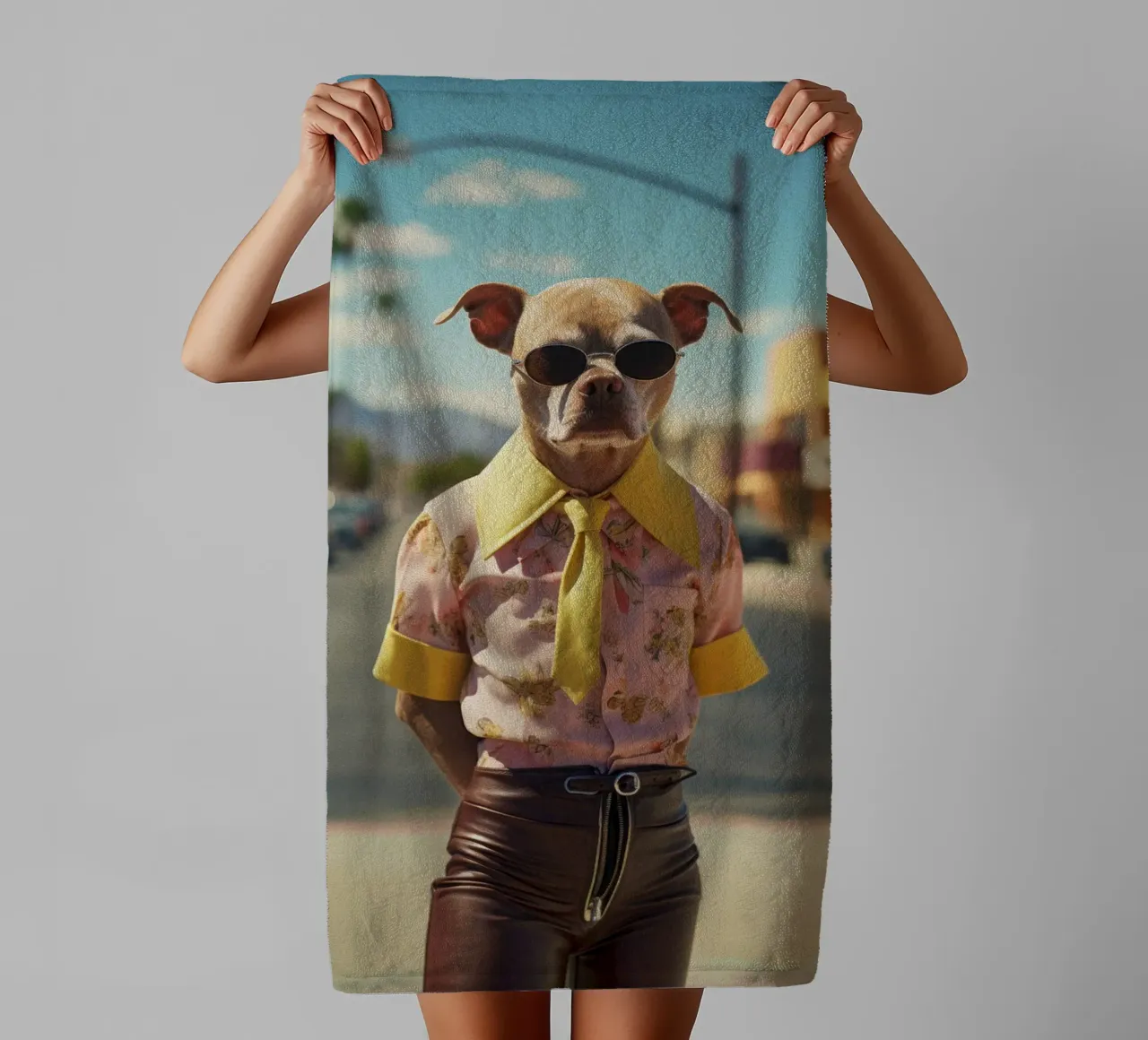 Kyle towel by Affiches Chien Originales – Dogland