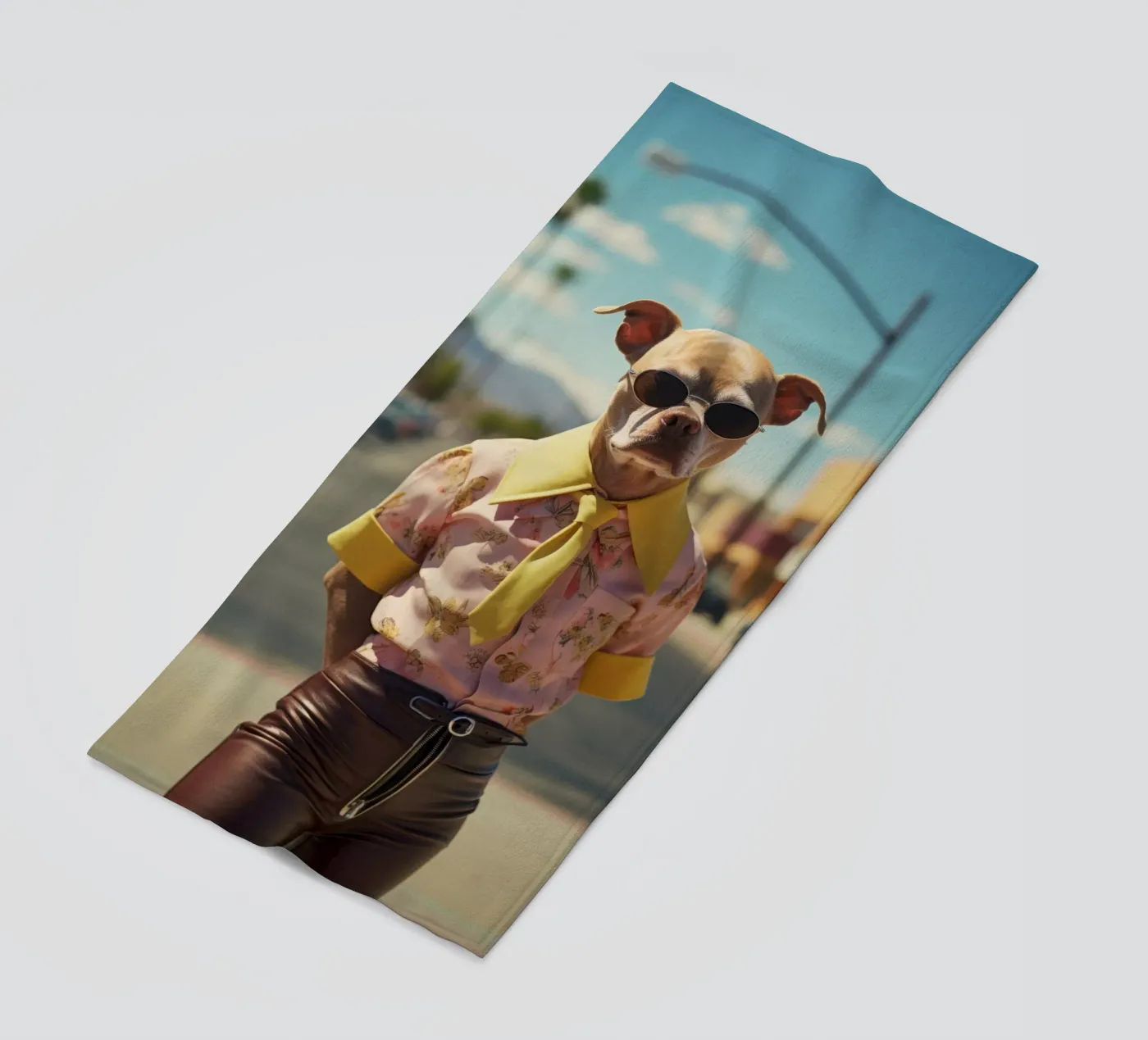 Kyle beach towel by Affiches Chien Originales – Dogland