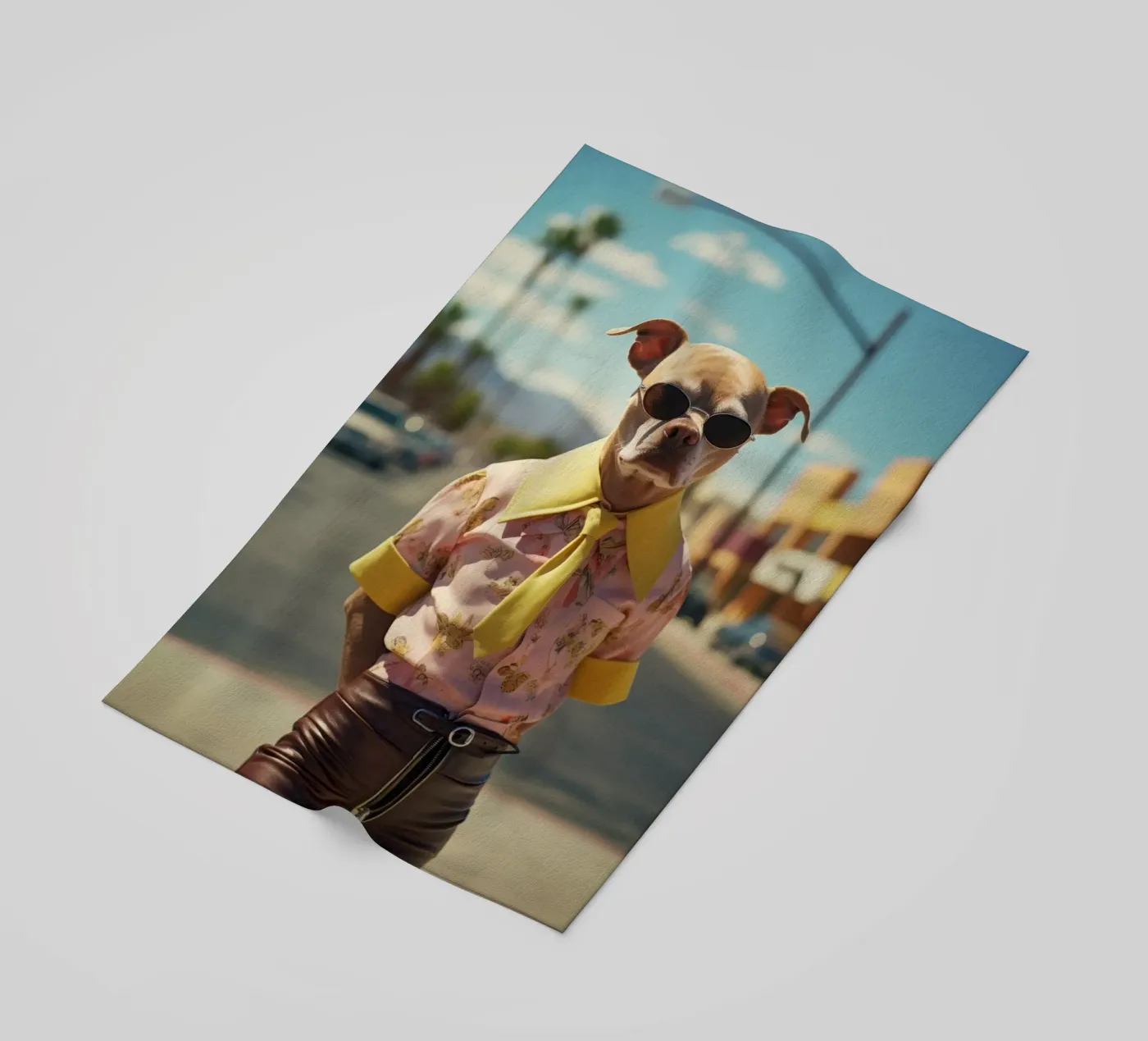 Kyle beach towel by Affiches Chien Originales – Dogland