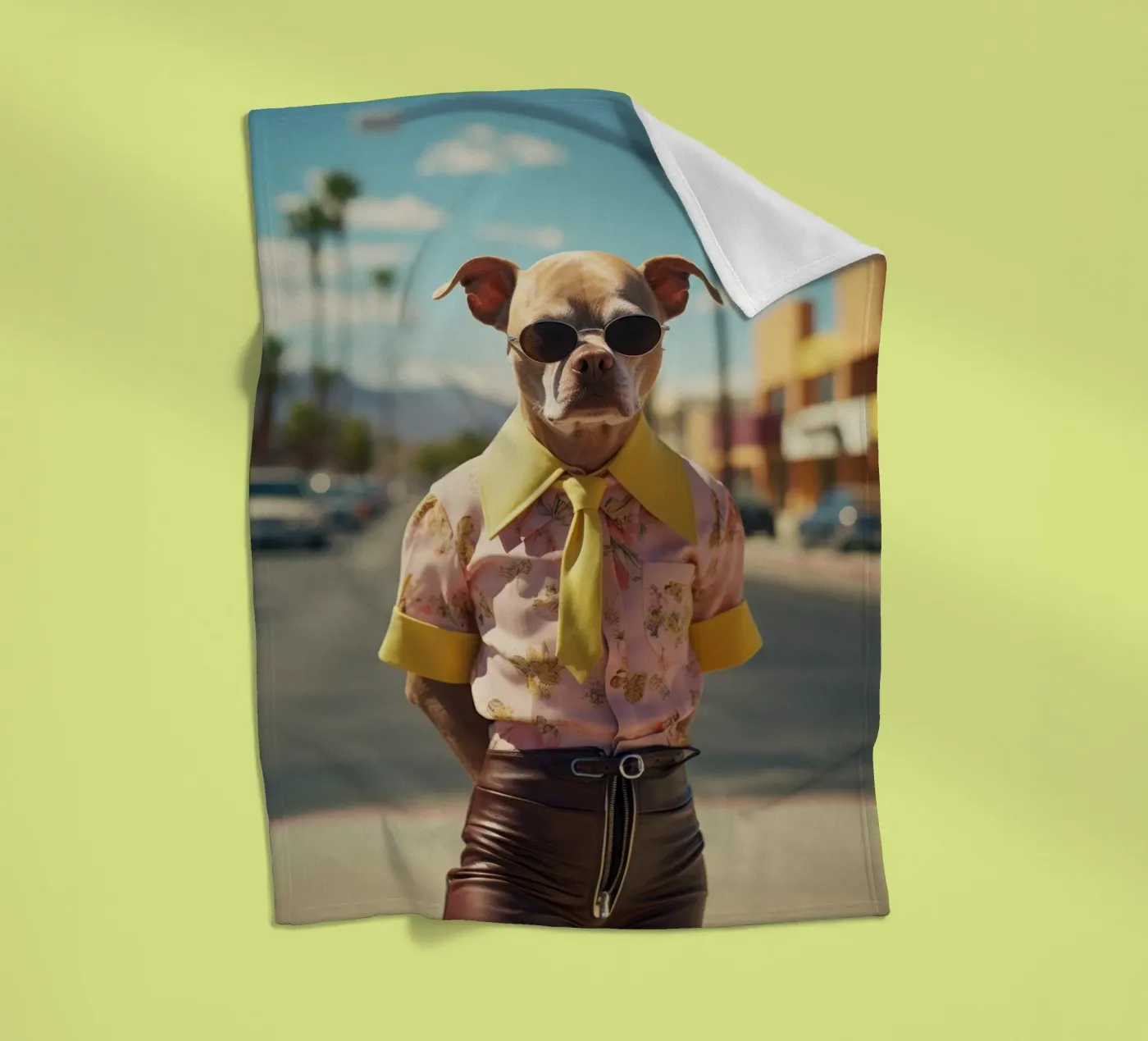 Kyle Fleecedecke von Affiches Chien Originales – Dogland