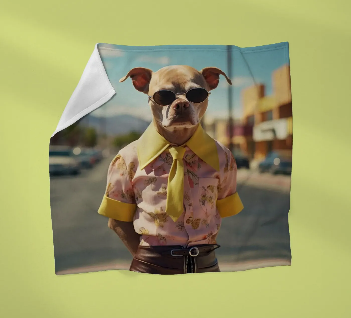 Kyle fleecedeken van Affiches Chien Originales – Dogland