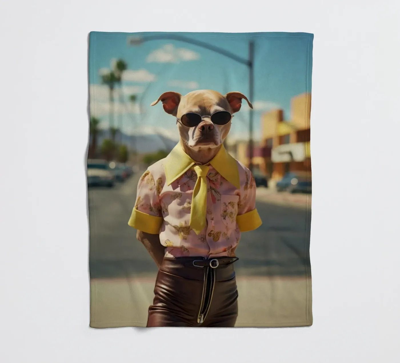 Kyle Fleecedecke von Affiches Chien Originales – Dogland