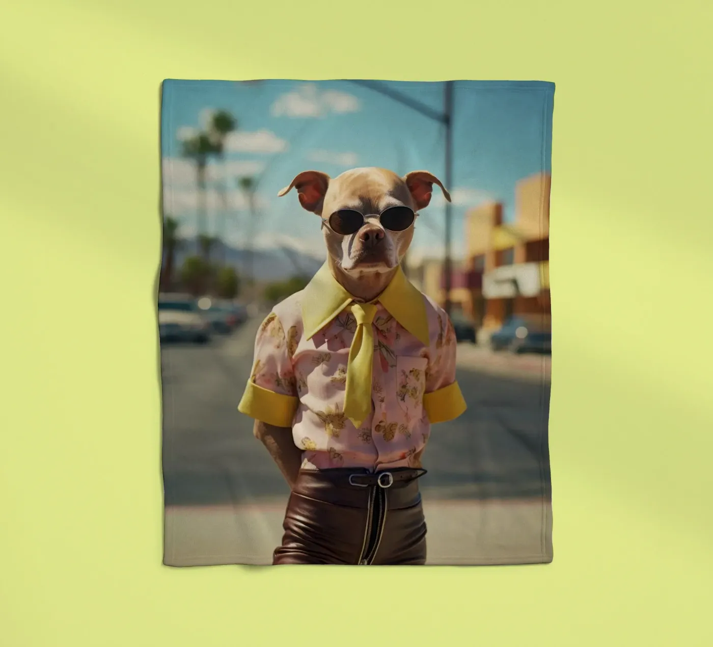 Kyle Fleecedecke von Affiches Chien Originales – Dogland
