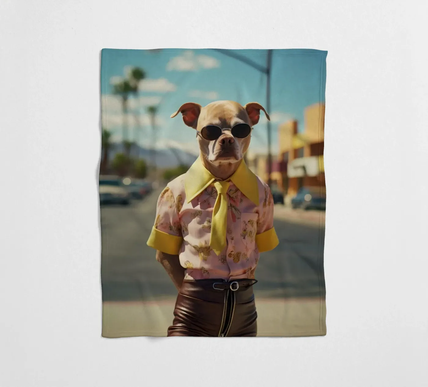 Kyle fleecedeken van Affiches Chien Originales – Dogland