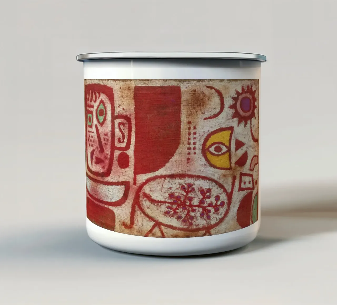 Paul klee intossicazione tazza in smalto da 100 masterpieces