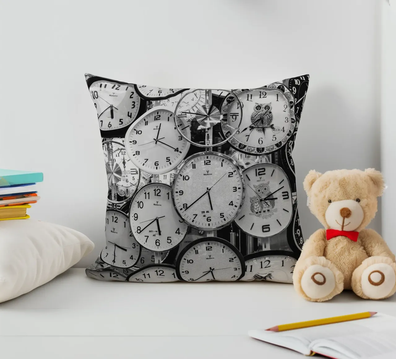 TIME IS RUNNING cuscino da BAWA