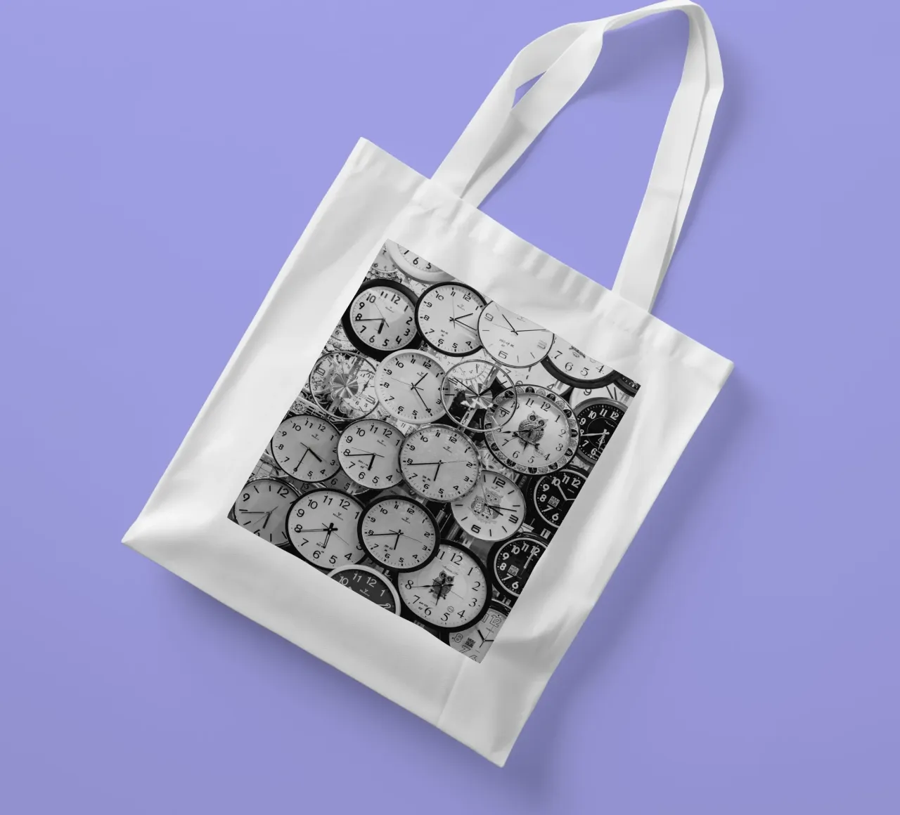 TIME IS RUNNING borsa in juta da BAWA