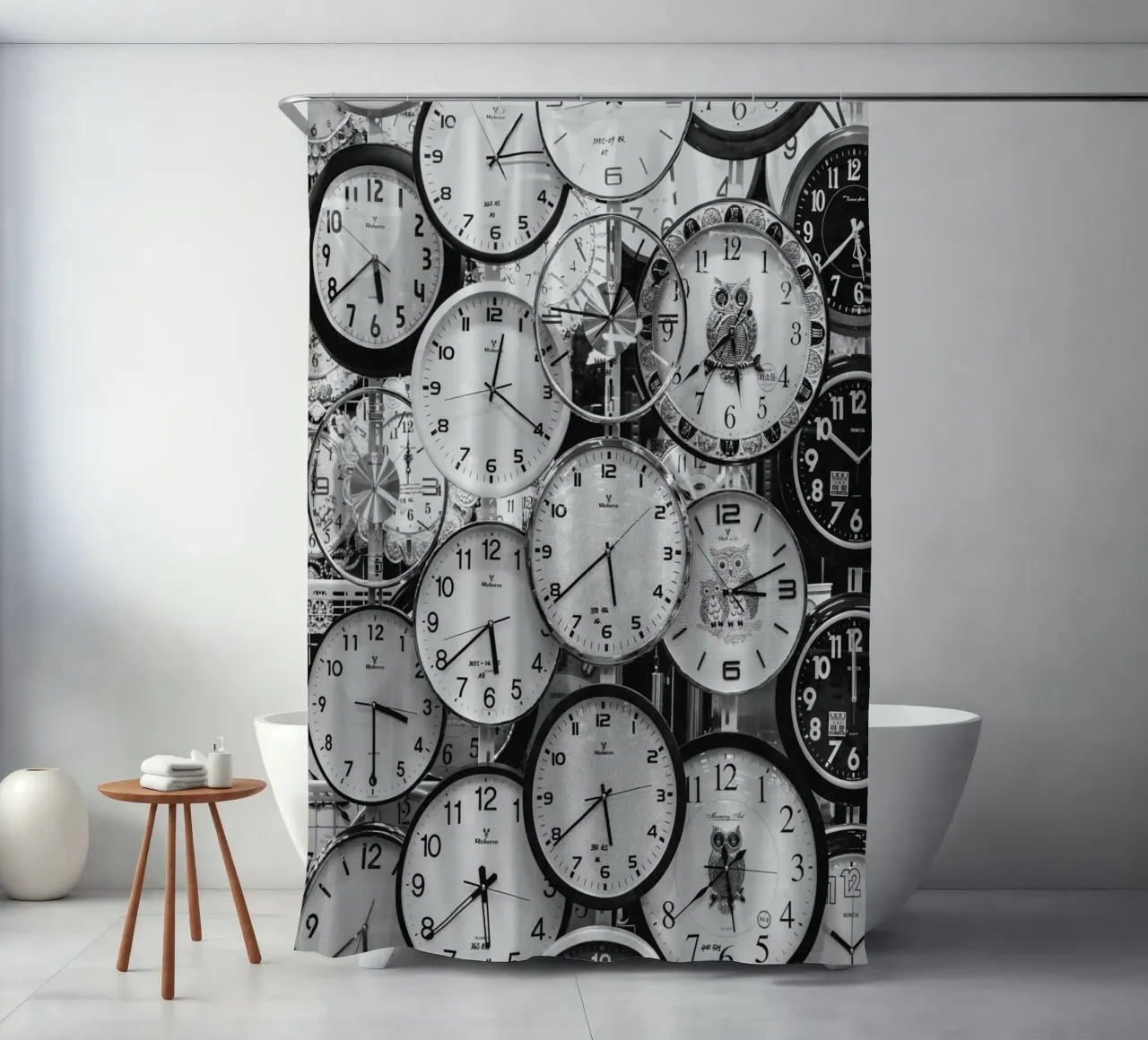 TIME IS RUNNING tenda da doccia da BAWA