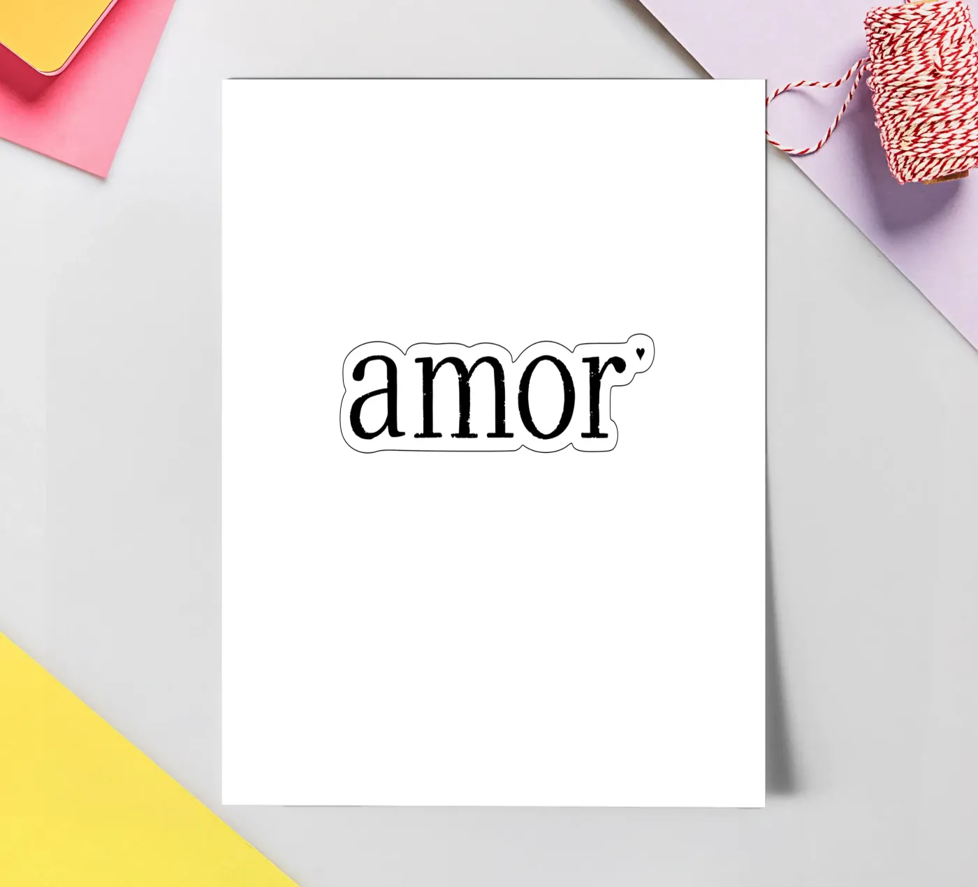 Amor sticker sheet by typolover