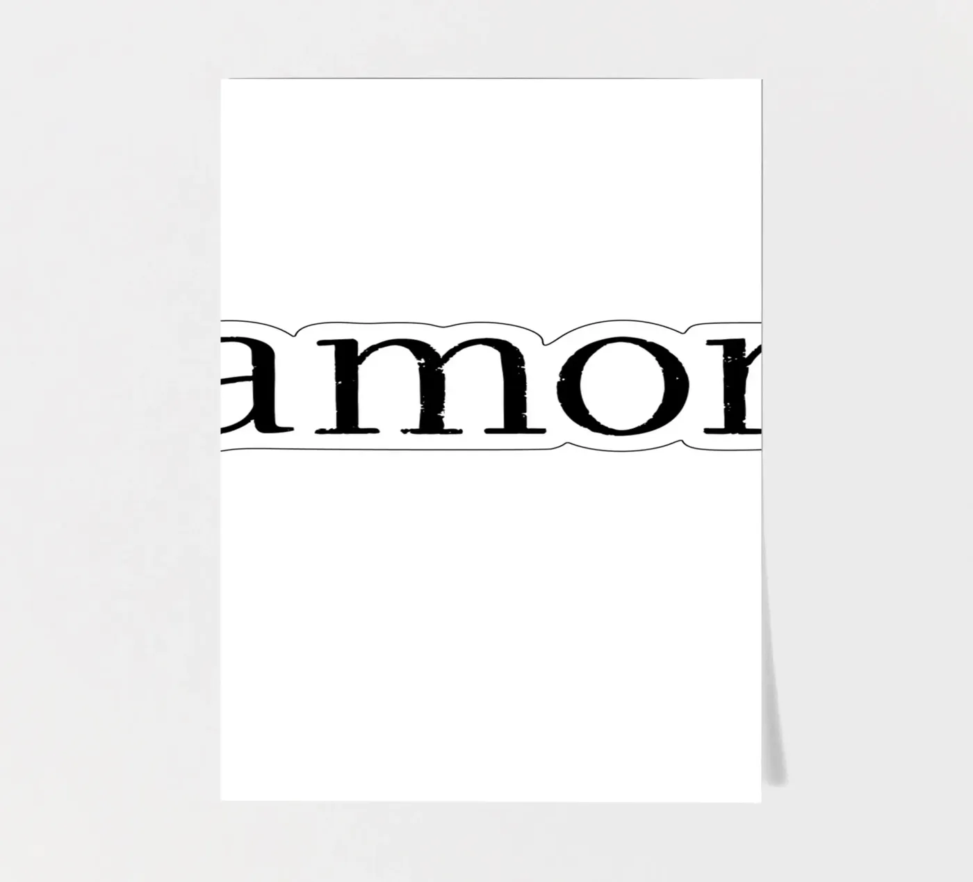 Amor sticker sheet by typolover