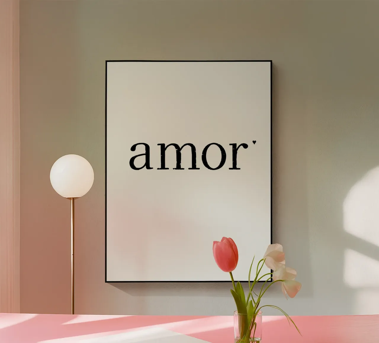 Amor acrylic glass by typolover
