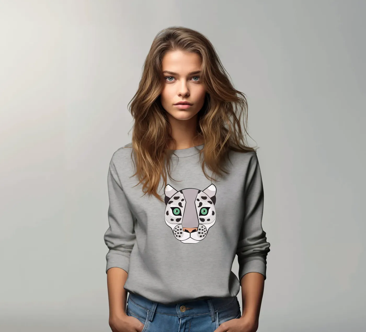 Snow Leopard felpa da Lidia Blomgren