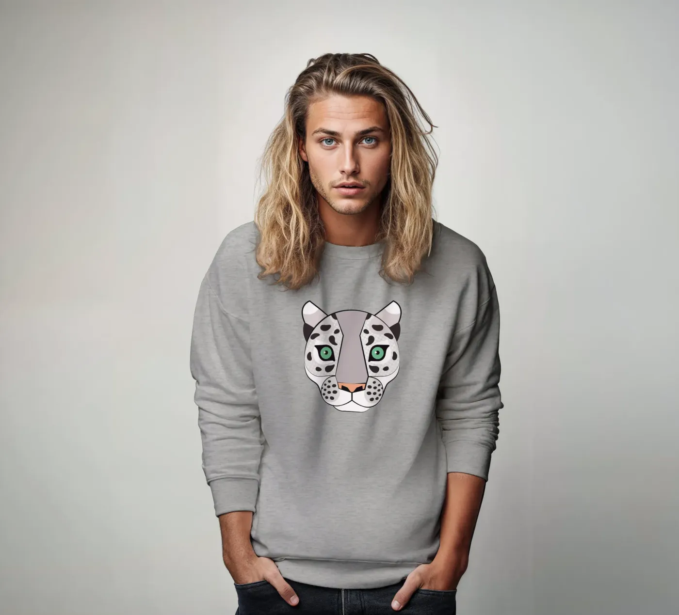 Snow Leopard felpa da Lidia Blomgren