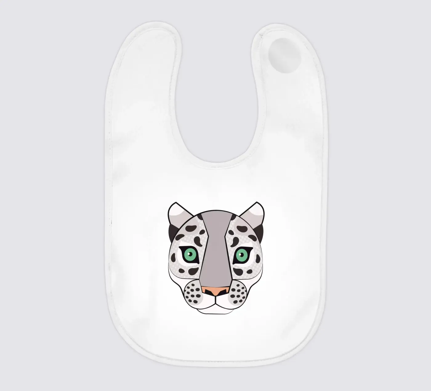 Snow Leopard Babylätzchen von Lidia Blomgren