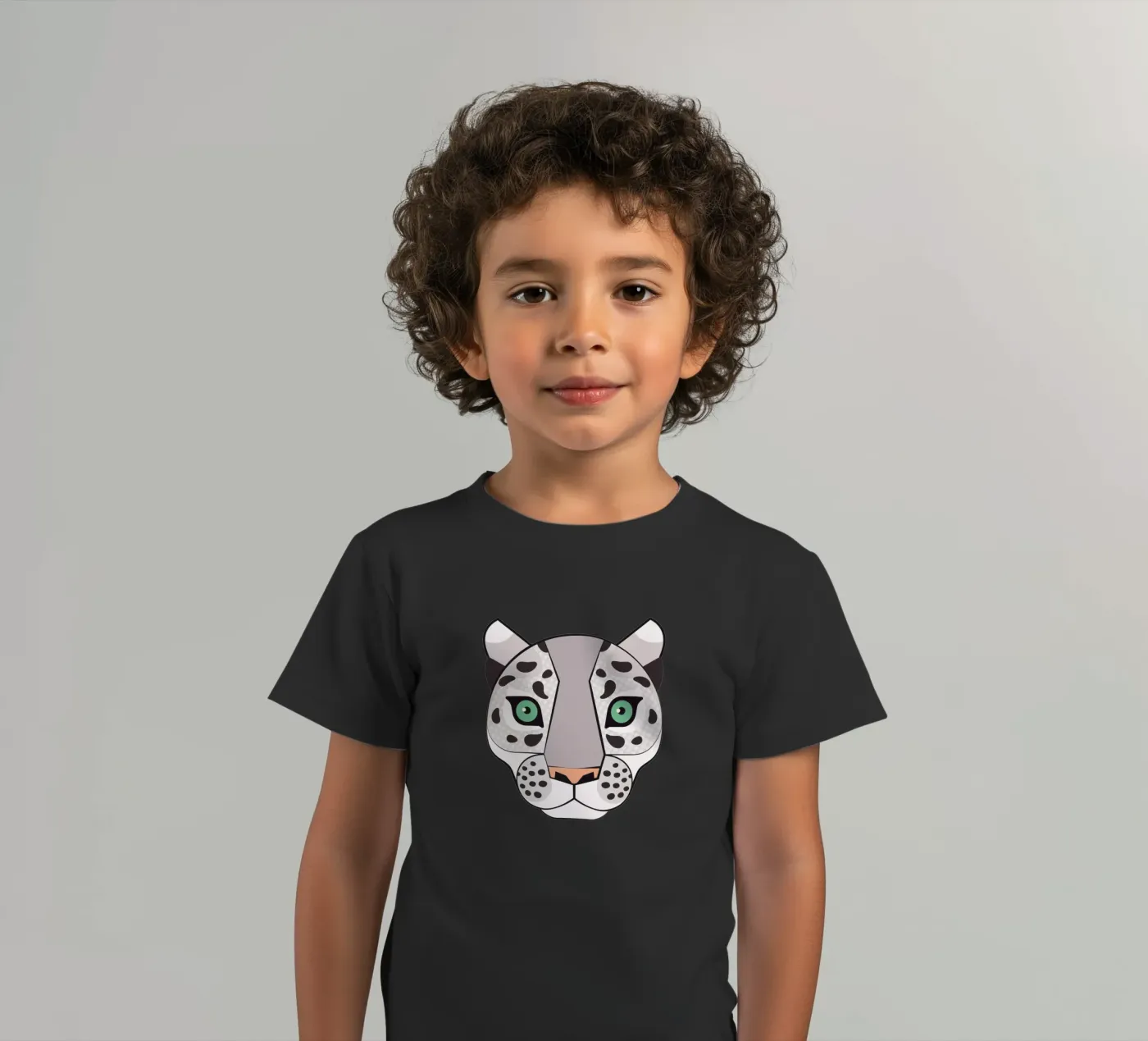 Snow Leopard kinder t-shirt van Lidia Blomgren