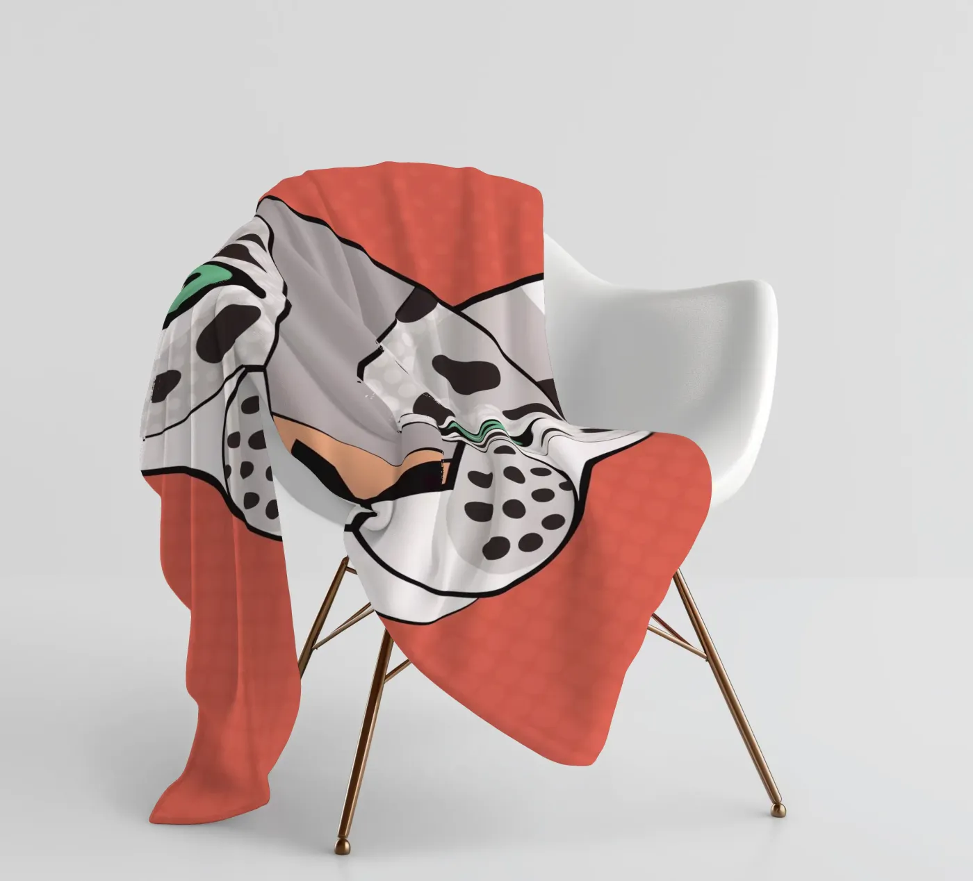 Snow Leopard Fleecedecke von Lidia Blomgren