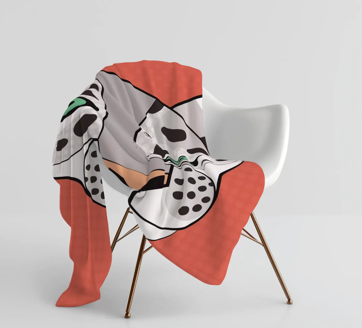 Snow Leopard Fleecedecke von Lidia Blomgren