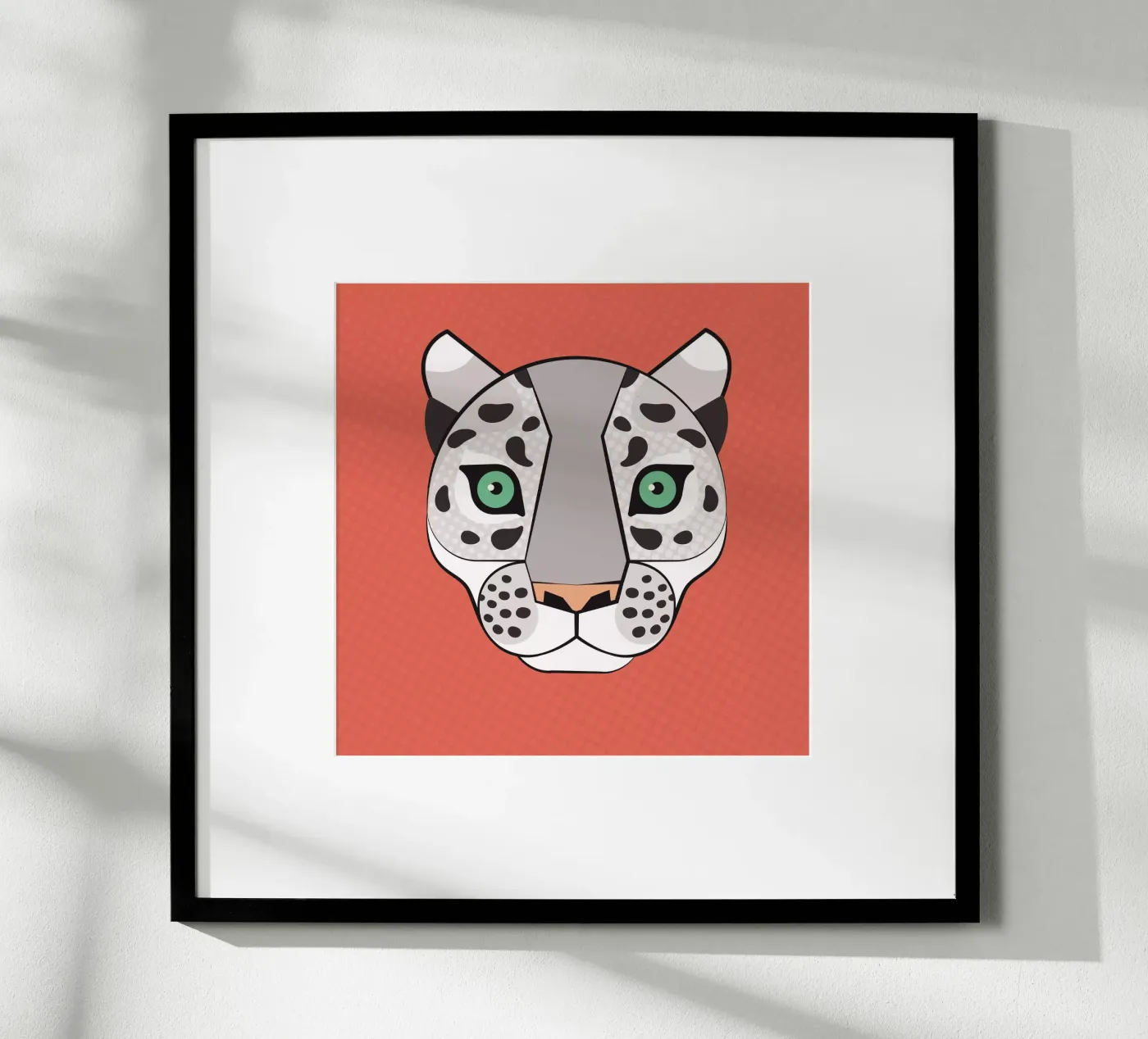 Snow Leopard poster van Lidia Blomgren
