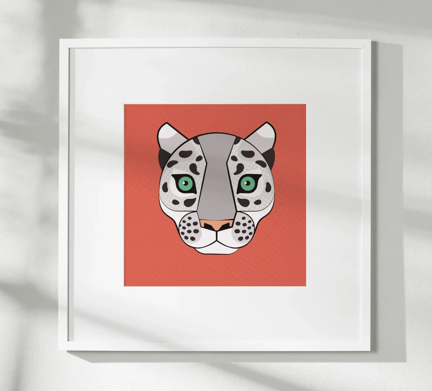 Snow Leopard poster van Lidia Blomgren