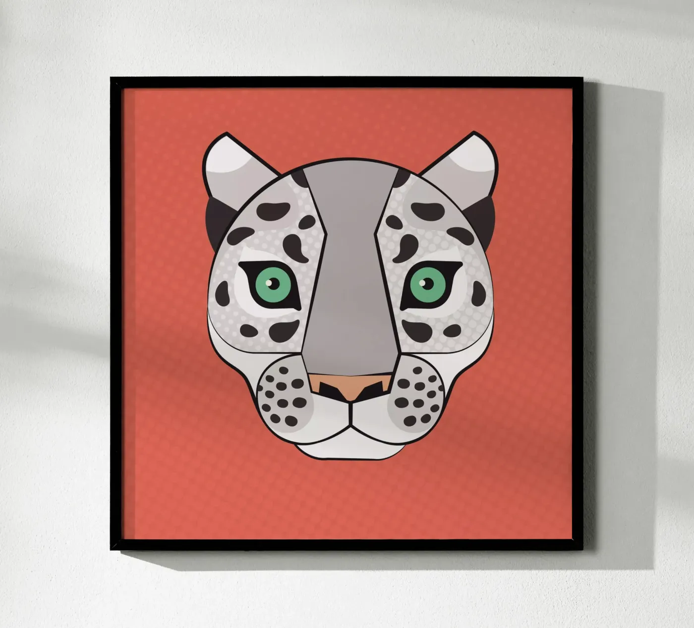Snow Leopard poster van Lidia Blomgren