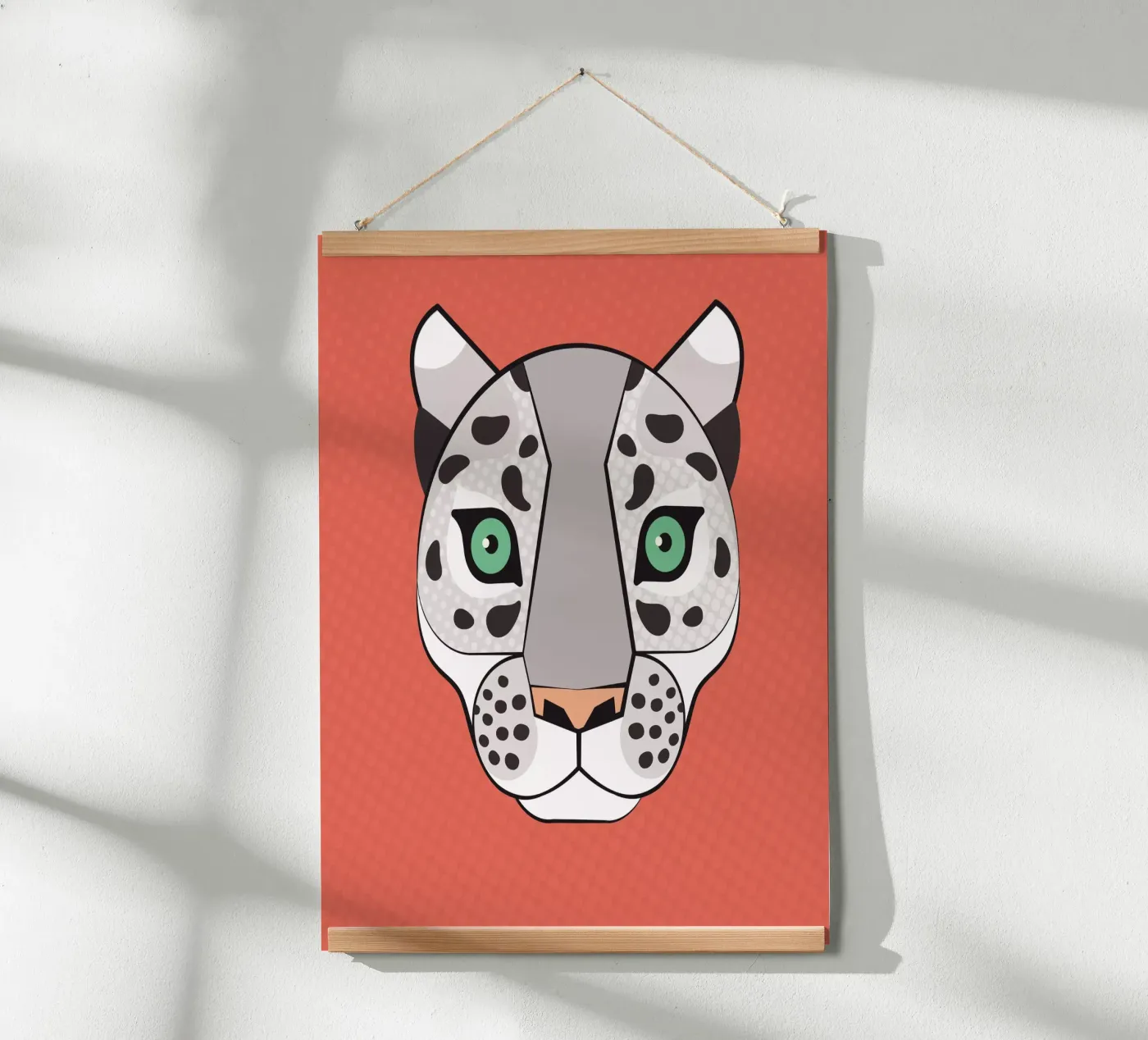 Snow Leopard poster van Lidia Blomgren