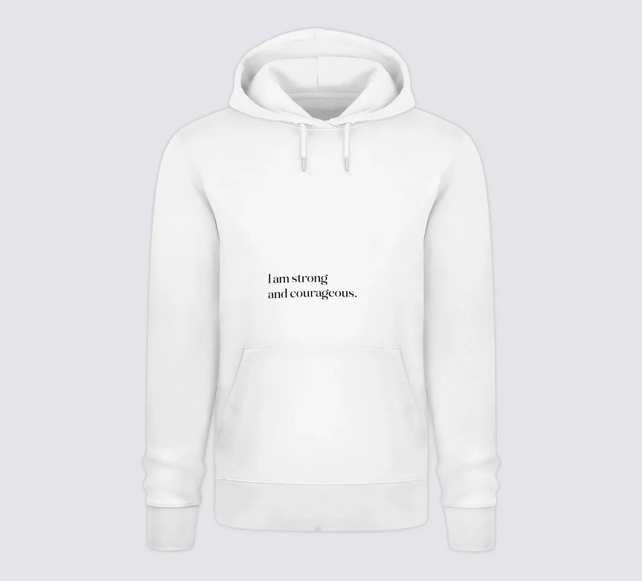 Sono forte e coraggioso felpa con cappuccio da SPIRIIT