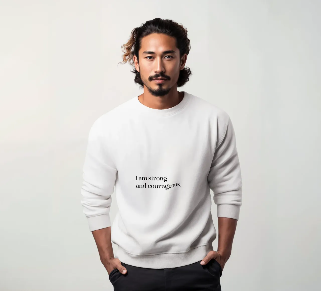 I am strong and courageous sweatshirt by SPIRIIT