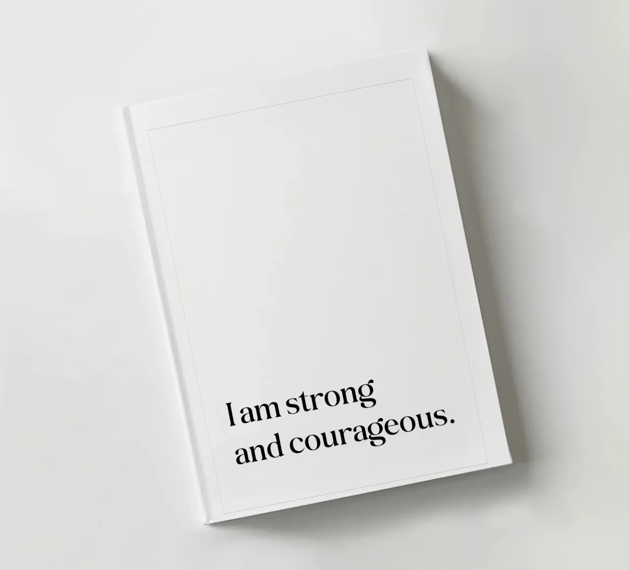 I am strong and courageous notebook by SPIRIIT