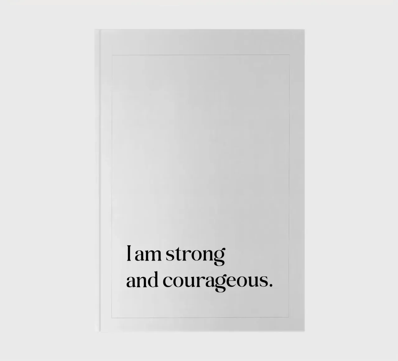 I am strong and courageous notebook by SPIRIIT