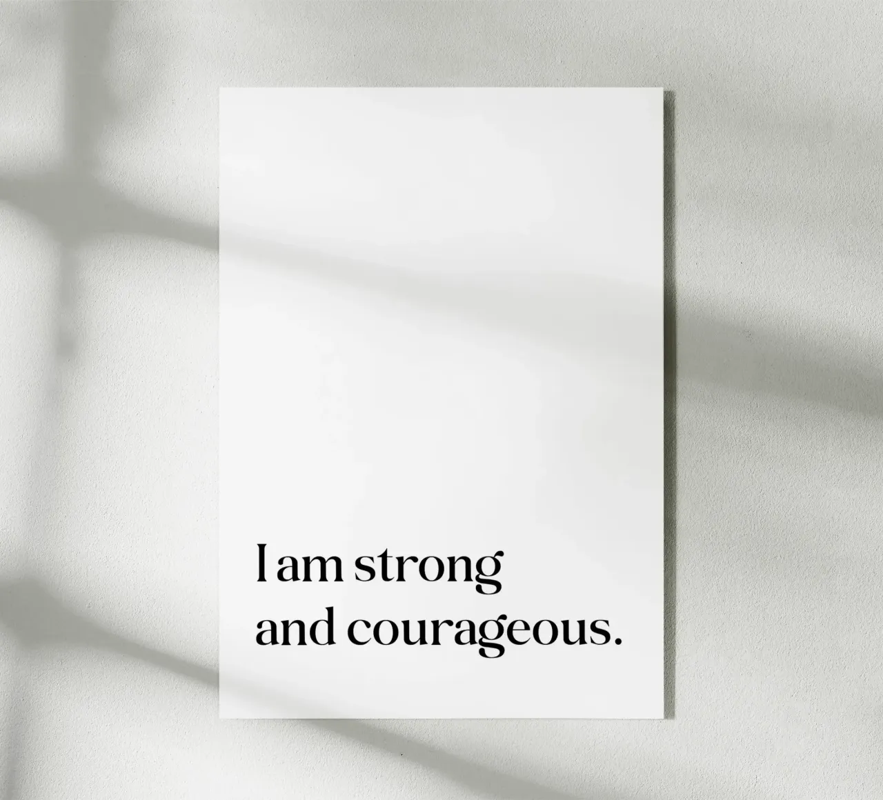 Sono forte e coraggioso plexiglass da SPIRIIT