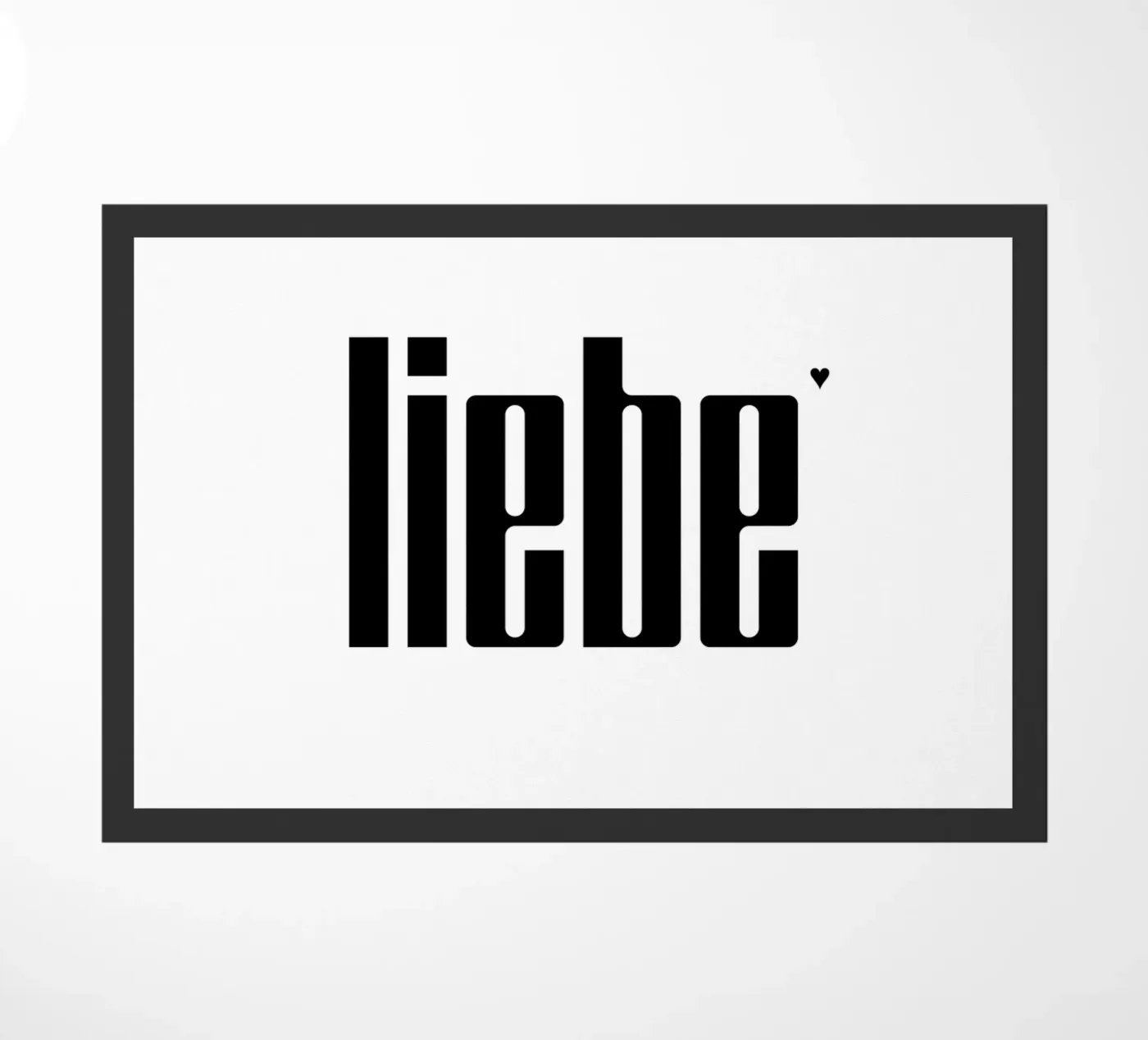 Liebe doormat by typolover