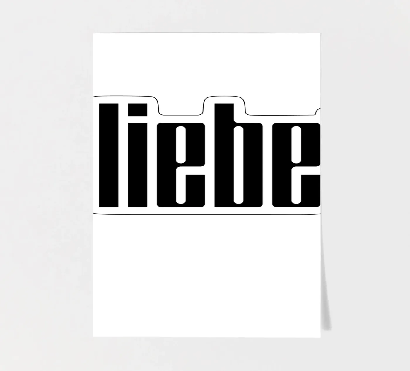 Liebe sticker sheet by typolover